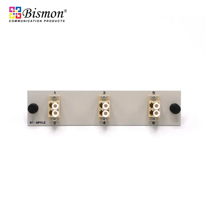 6 LC Snap-in adapter plate Multi-mode(OM2) duplex Full set